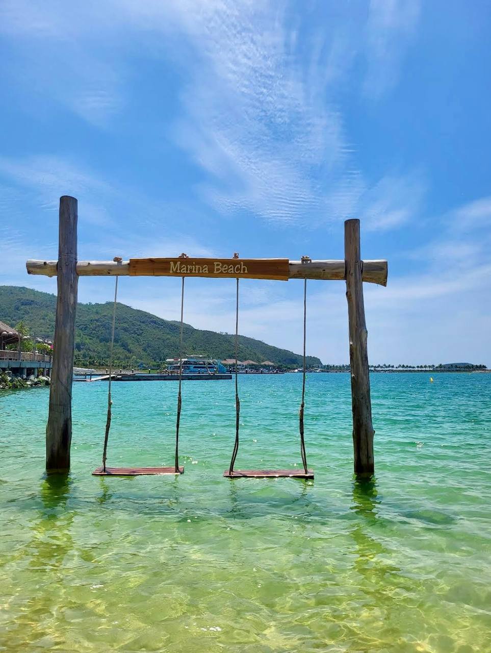 пляж без волн в нячанге