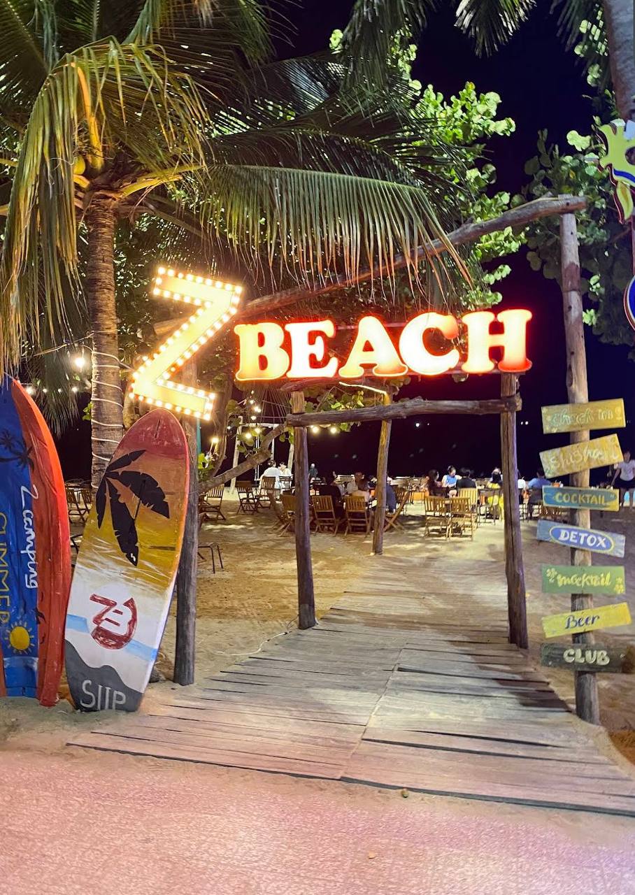 бар на пляже в нячанге